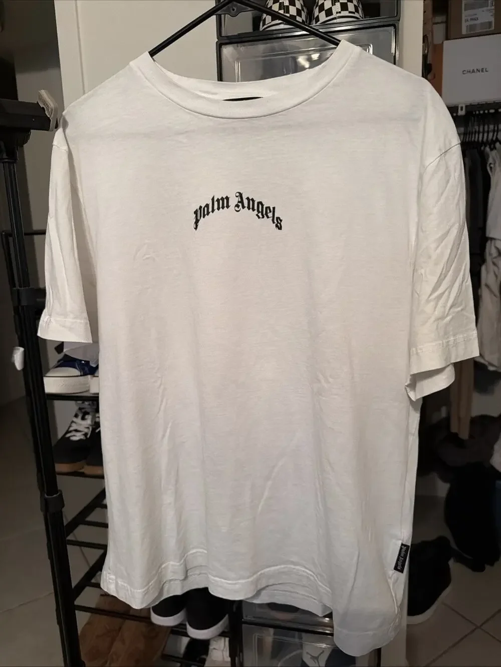 Palm Angels White T-Shirt Size Small Men’s